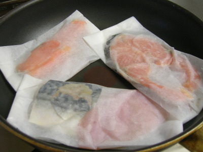 魔法の包み焼きシートで焼く漬け魚